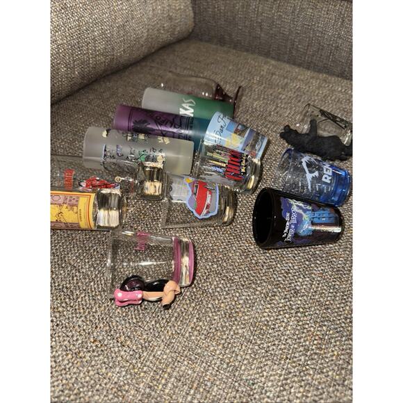 Lot of 14 Assorted Shot Glasses from various places & things - Picture 2 of 12